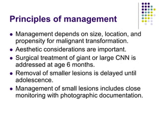 congenital melanocytic nevus diagnosis and treatment | PDF