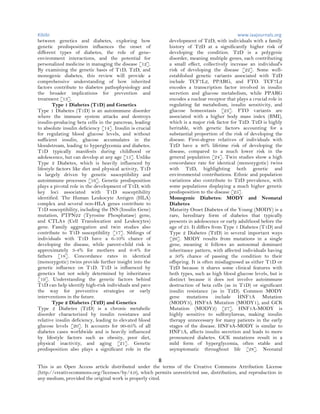 The Relationship between Genetics and Diabetes: A Comprehensive Review ...