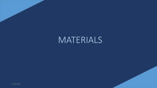 11
MATERIALS
6/22/2022
 