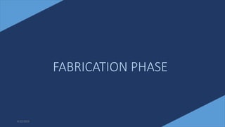 22
FABRICATION PHASE
6/22/2022
 