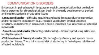 Development Communication Disorder 15. DISODERS OF CHILDHOOD AND ADOLESCENCE.pptx