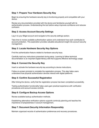 15.10 Best Practices for Linking Hardware Security Keys to Bitget ...