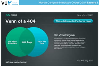 Human-Computer Interaction Course 2015: Lecture 3
 