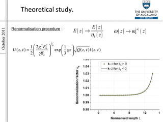 Theoretical study. Renormalisation procedure  : 