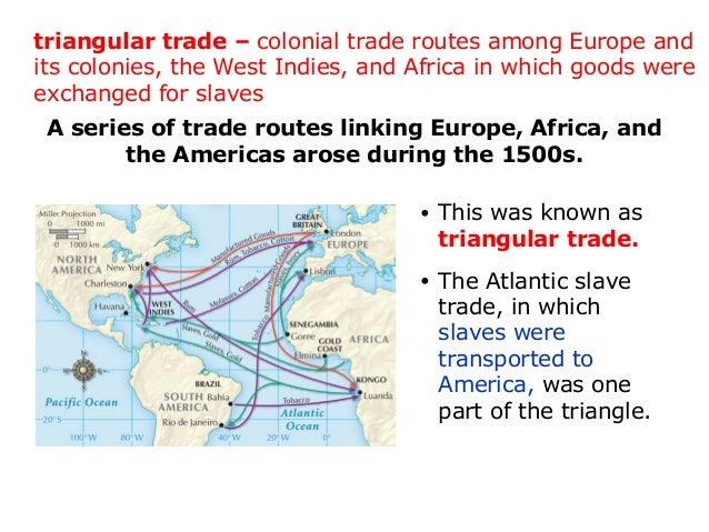 describe the triangular trade that developed in the 1500s Triangular trade triangular trade at least two overlapping patterns of trans-atlantic trade developed in the colonial era whereby profits from rum and other american and british manufactured goods sold on the west coast of africa financed the purchase of enslaved africans. describe the triangular trade that developed in the 1500s Triangular trade triangular trade at least two overlapping patterns of trans-atlantic trade developed in the colonial era whereby profits from rum and other american and british manufactured goods sold on the west coast of africa financed the purchase of enslaved africans.