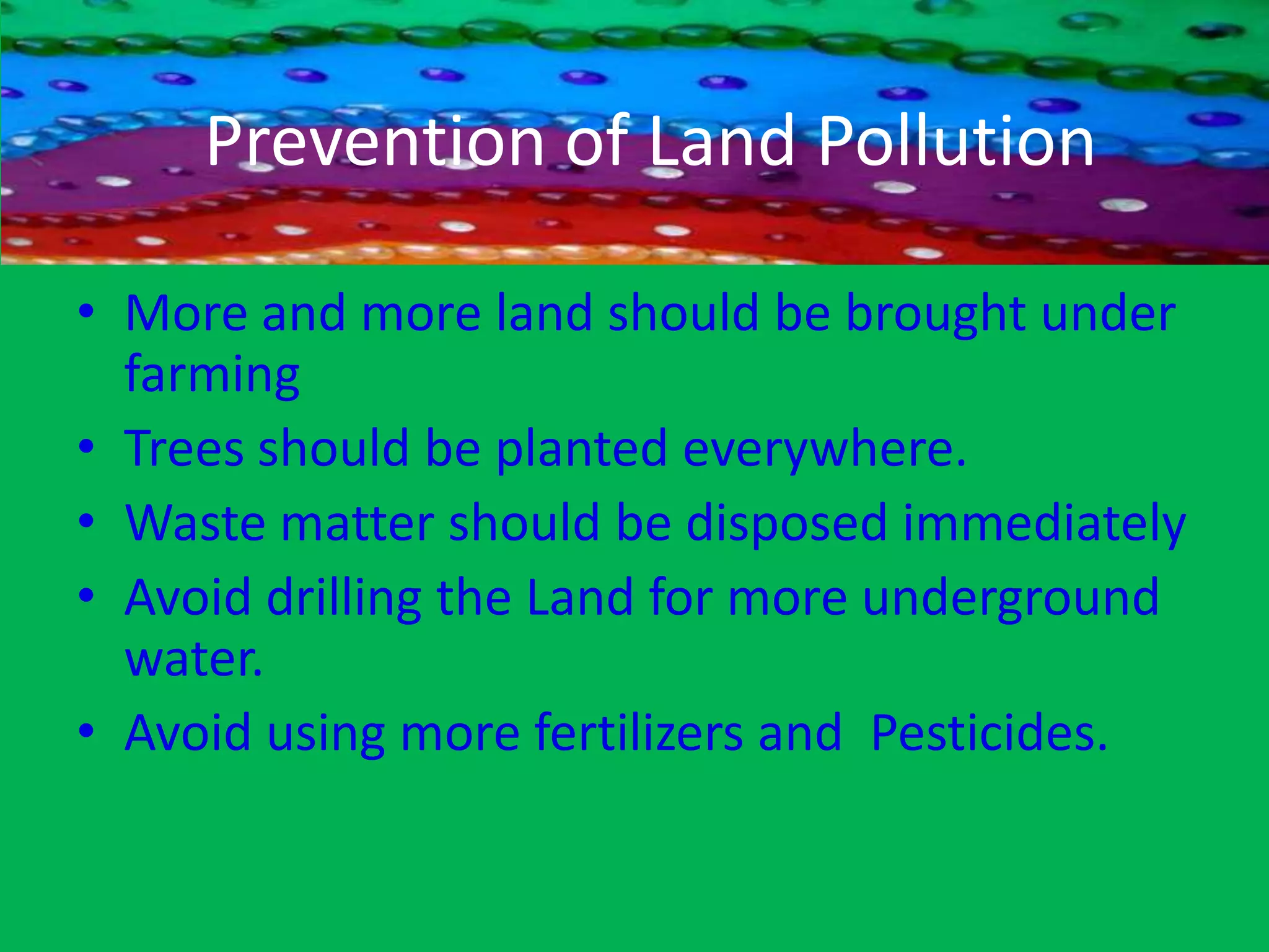 Land pollution pictures