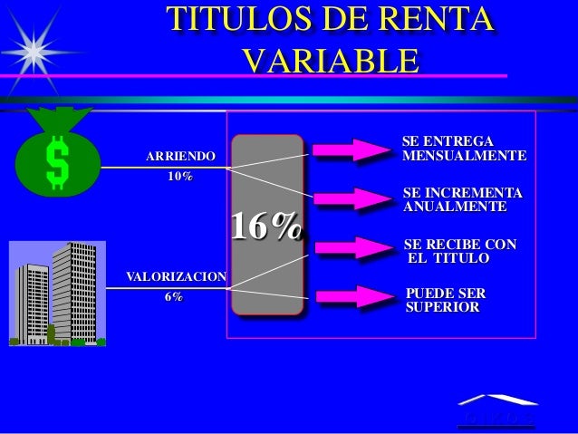 Resultado de imagen para titulo de renta variable