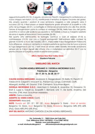 Via Fontanelle 11 - 70023 Gioia del Colle (BA)
Cod. Affiliazione FIPAV 150730523 – P.Iva 07881140722
Website: www.realvoll...