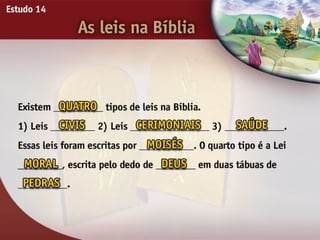 A Lei Moral - Ouvindo a Voz de Deus, Estudo Bíblico, Igreja Adventista