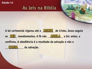 A Lei Moral - Ouvindo a Voz de Deus, Estudo Bíblico, Igreja Adventista