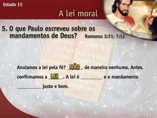 A Lei Moral - Ouvindo a Voz de Deus, Estudo Bíblico, Igreja Adventista