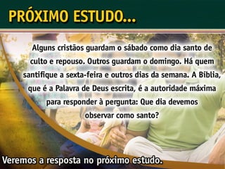 A Lei Moral - Ouvindo a Voz de Deus, Estudo Bíblico, Igreja Adventista