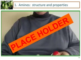 4
1. Amines: structure and properties
 