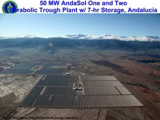 50 MW AndaSol One and Two Parabolic Trough Plant w/ 7-hr Storage, Andalucía Source: Mark Mehos, National Renewable Energy ...