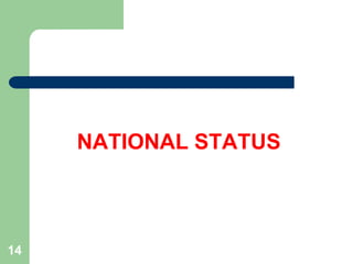 NATIONAL STATUS
14