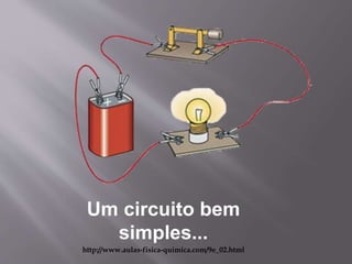 Um circuito bem
simples...
http://www.aulas-fisica-quimica.com/9e_02.html
 
