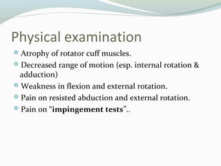 15 common shoulder disorders | PPT