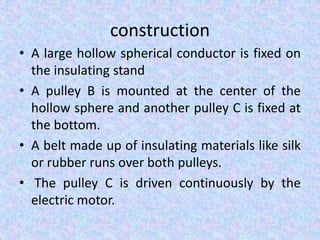Distribution of charges in a conductor and action | PPTX