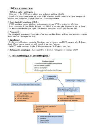 Epidémiologie et étiopathogénie de la BPCO | DOCX
