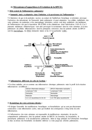 Epidémiologie et étiopathogénie de la BPCO | DOCX