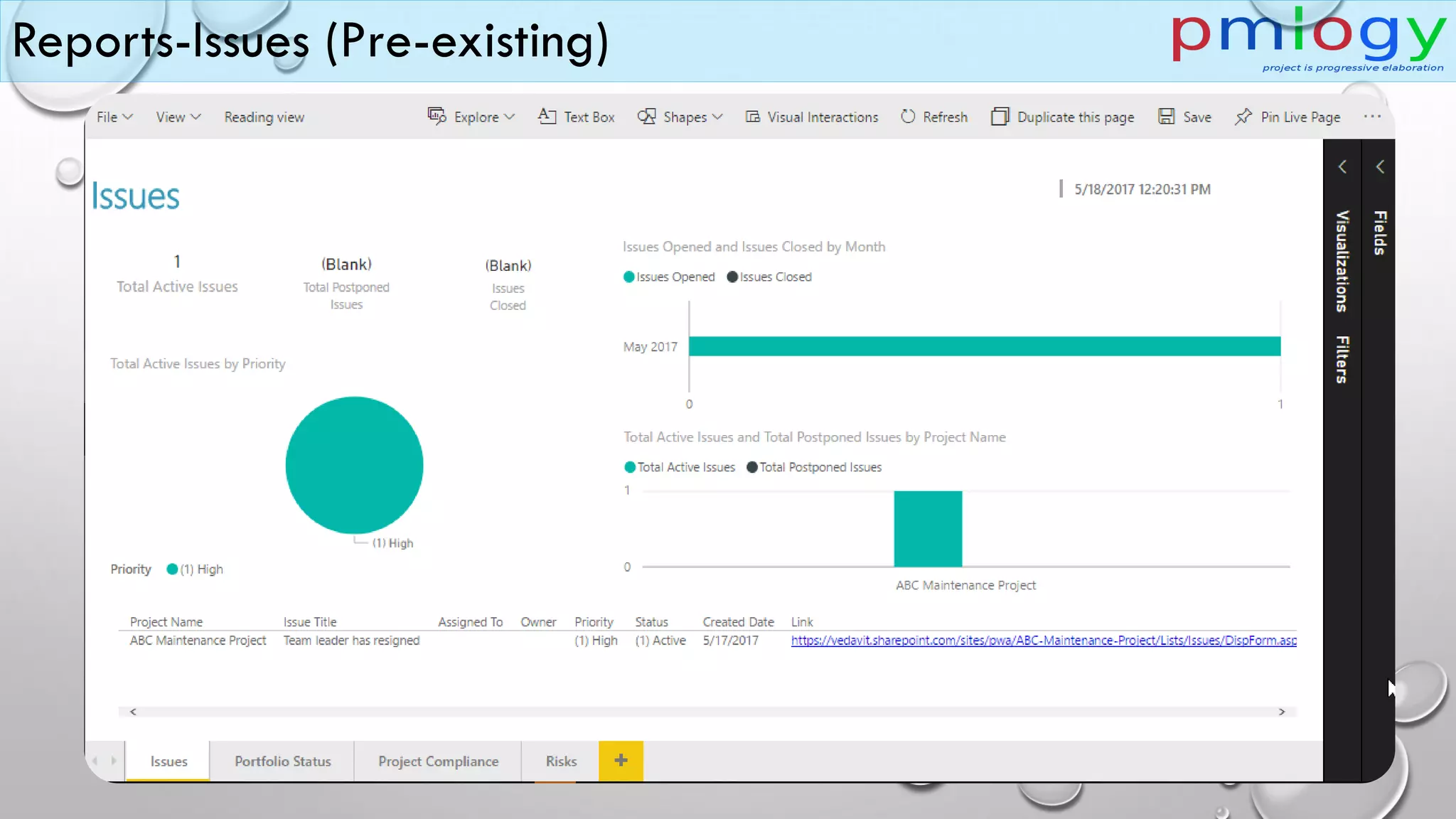 Reports-Issues (Pre-existing)
 