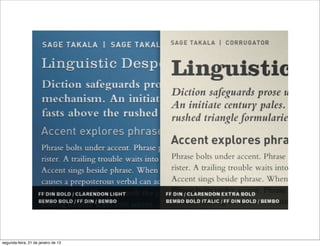 segunda-feira, 21 de janeiro de 13
 