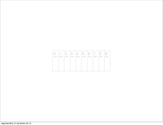 segunda-feira, 21 de janeiro de 13
 