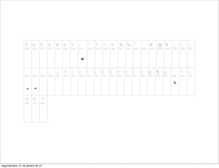 segunda-feira, 21 de janeiro de 13
 