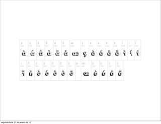 segunda-feira, 21 de janeiro de 13
 