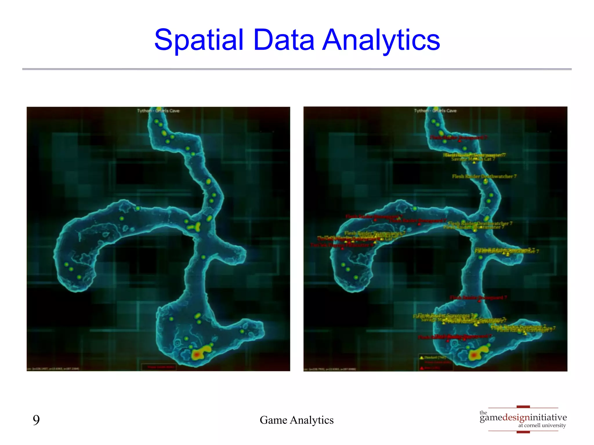 gamedesigninitiative 
at cornell university 
Spatial Data Analytics 
9 Game Analytics the 
 