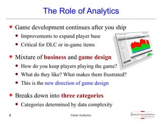 Lecture 15 Game Analytics in the Age of Big Data | PDF