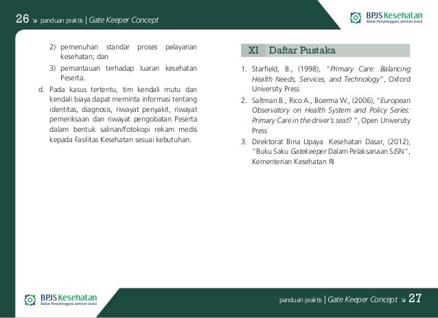 buku panduan praktis bpjs kesehatan gate keeper concept buku panduan praktis bpjs kesehatan gate keeper concept