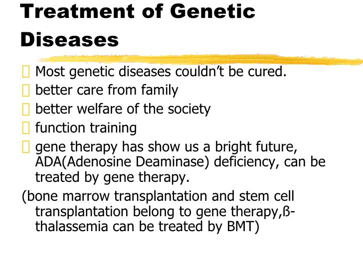Treating Genetic Diseases
