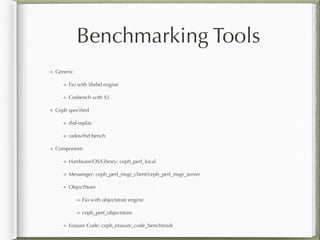 Ceph Benchmark Ceph Day Shanghai - Ceph Performance Tools | PDF