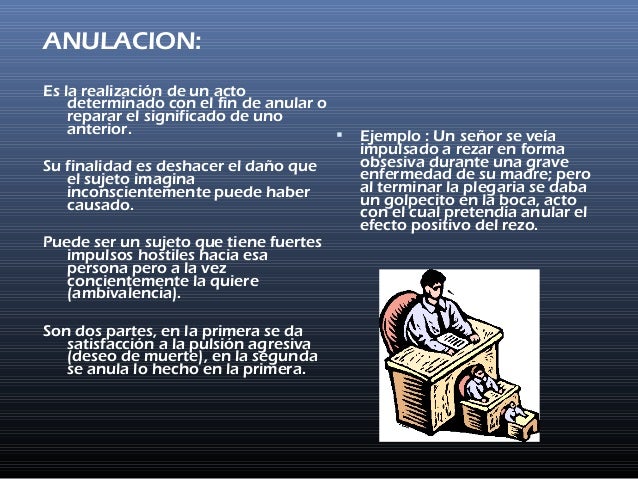Salud mental Mecanismos de defensa 2016