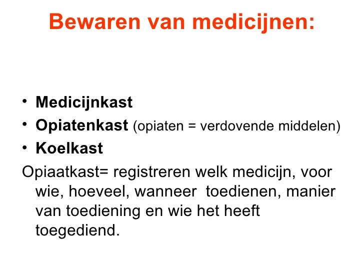 Medicijnen delen