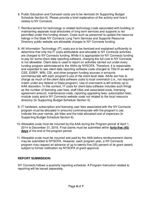 15 pi 07 expansion and enhancement of existing ny connects programs aaa reimbursement form ny