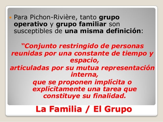Enrique Pichon Riviere El grupo como soporte del psiquismo