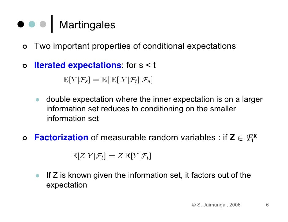 Stochastic Calculus Main Results