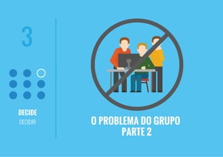 DECIDE
DECIDIR
3
O PROBLEMA DO GRUPO
PARTE 2
 