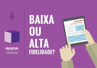 PROTOTYPE
PROTOTIPAR
4
PROTOTYPE
PROTOTIPAR
4
FIDELIDADE?
BAIXA
OU
ALTA
 