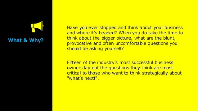 15 tough questions every business owner must ask themselves questions to ask a business owner