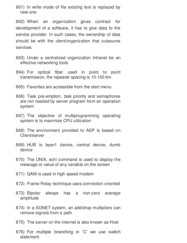 1500 Computer Awareness Bits For Ibps