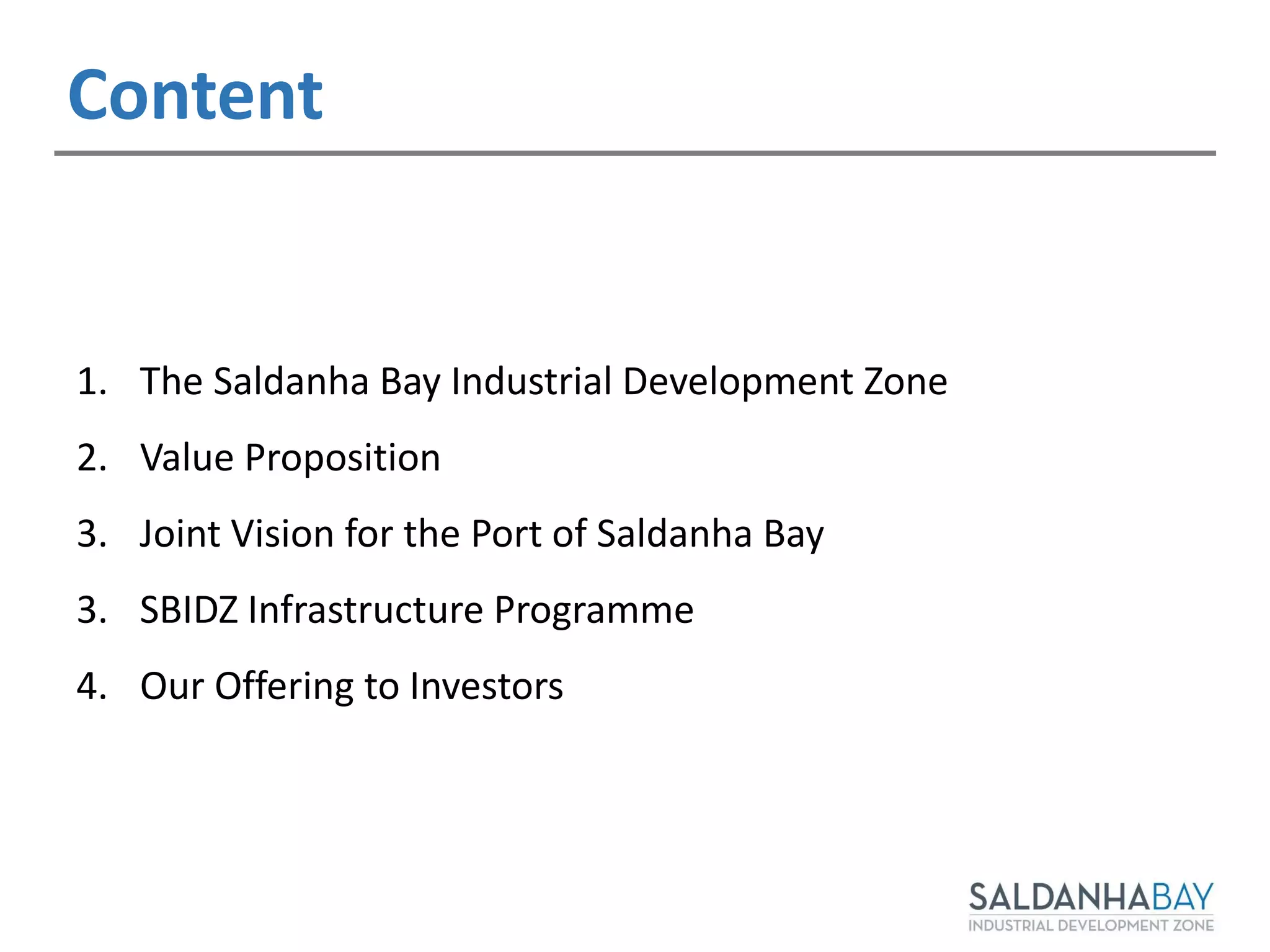 Saldanha Bay industrial Development Zone | PDF