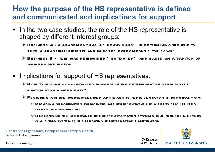 Supporting Your Workplace Health and Safety Representative