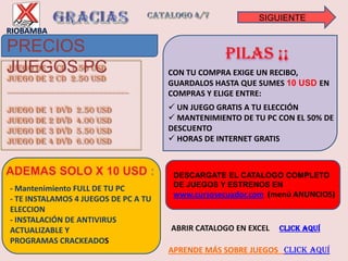 descarga catálogo en:www.cursosecuador.com(menu ANUNCIOS)XNET-RIOBAMBAAngels 2: SecretMissions Of WWII PC contiene 50 aviones auténticos de la época, además de armas experimentales de la Segunda Guerra Mundial, como cañones de alta velocidad. Libraremos batallas por escenarios de todo el mundo como el Cairo, el Himalaya, la Plaza Roja de Moscú o la Catedral de San Pedro de Roma. 