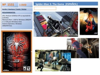 descarga catálogo en:www.cursosecuador.com(menu ANUNCIOS)XNET-RIOBAMBAEste Pack contiene1. Los Sims.2. Los Sims Primera Cita.3. Los SimsHouseParty.4. Los Sims Mas Vivos que Nunca.5. Los Sims Magia Potagia.6. Los SimsSuperstar.7. Los Sims Animales a Raudales.8. Los Sims de Vacaciones.