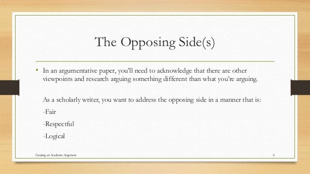 opposing argumentative essay topics