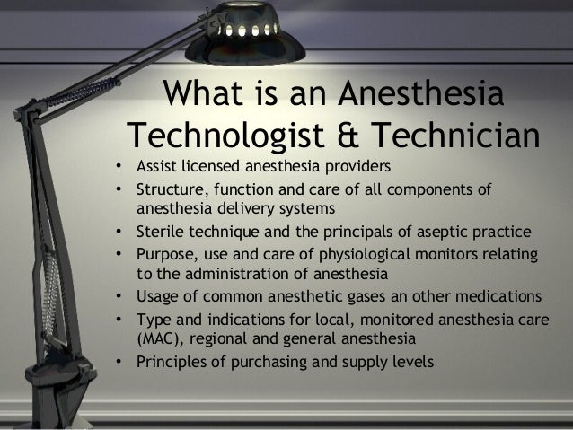 anes 1501 ppt m5 spotlight on professions the anesthesia care team anesthesia tech
