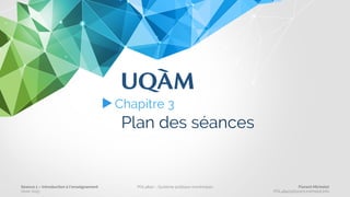 Chapitre 2
Questions?
&
Commentaires?
Séance 1 – Introduction à l’enseignement
Hiver 2015
POL4840 – Système politique montréalais Florent Michelot
POL4840@ﬂorent.michelot.info
 